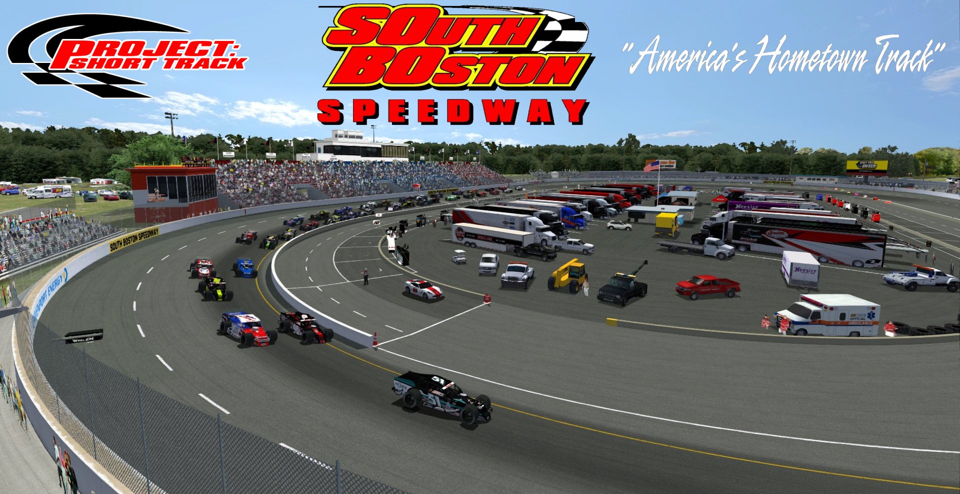 NR2k3tracks :: PROJECT: Short Track :: SOUTH BOSTON SPEEDWAY - "America's Hometown Track